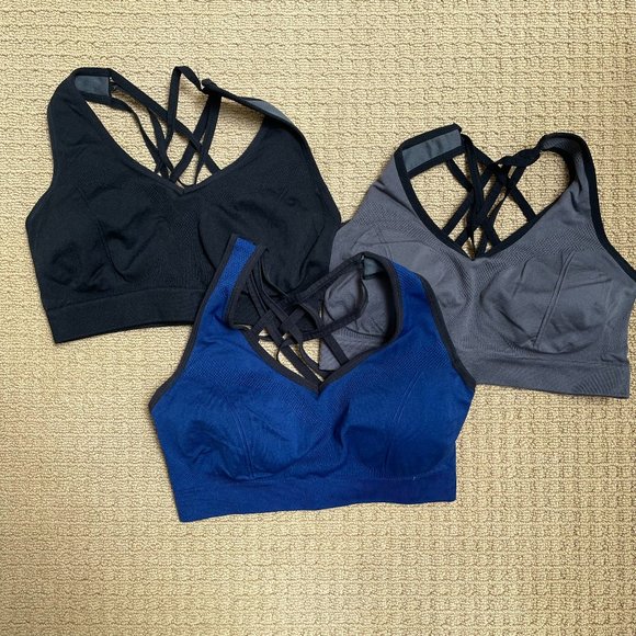 Other - Sports Bras (Set of 3) Neutral Colors Size Medium